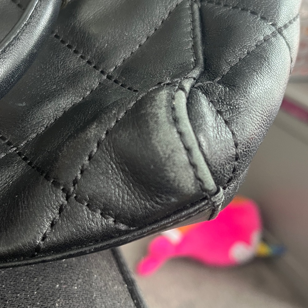 Kate Spade Black Quilted Clutch with Gold Accents - Picture 5 of 17